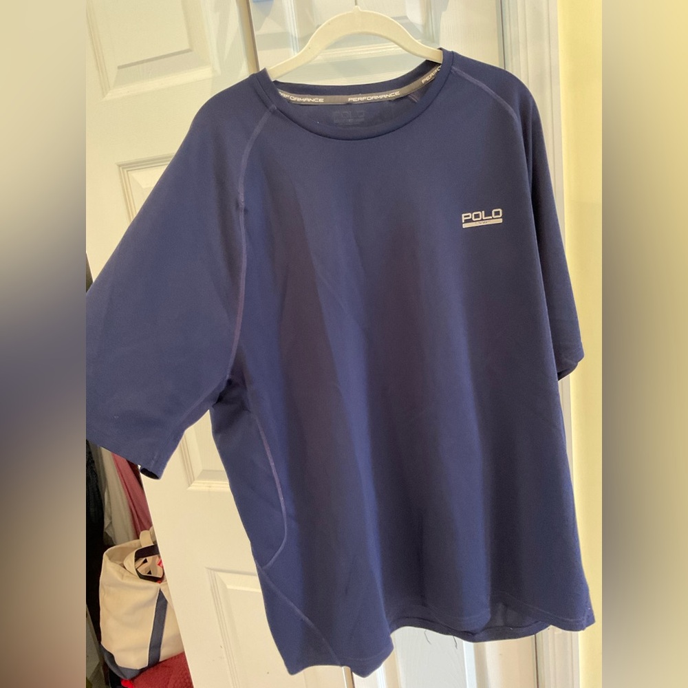 Polo- Men’s Performance T-Shirt, Navy, Size XL